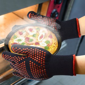 <span class=keywords><strong>Gants</strong></span> <span class=keywords><strong>de</strong></span> cuisine en silicone résistant à la chaleur extrême certifiés EN407 pour la cuisson, la pâtisserie, la cuisine - Product Image 2