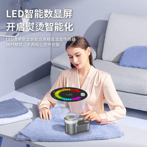 Silver Gray Handheld Garment <b>Steamer</b> 609 Portable Electric <b>Iron</b> <b>With</b> <b>Stand</b> For Home And Travel Use - Product Image 2