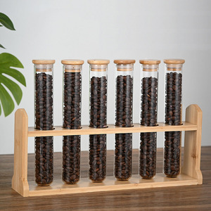 Tubo <span class=keywords><strong>di</strong></span> <span class=keywords><strong>vetro</strong></span> chicchi <span class=keywords><strong>di</strong></span> caffè barattolo <span class=keywords><strong>di</strong></span> stoccaggio <span class=keywords><strong>con</strong></span> <span class=keywords><strong>coperchio</strong></span> <span class=keywords><strong>di</strong></span> bambù ermetico e supporto <span class=keywords><strong>di</strong></span> bambù rotondo tubo <span class=keywords><strong>di</strong></span> <span class=keywords><strong>vetro</strong></span> inferiore <span class=keywords><strong>con</strong></span> <span class=keywords><strong>coperchio</strong></span> <span class=keywords><strong>di</strong></span> bambù - Product Image 4