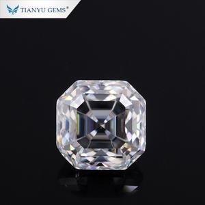 Tianyu Gems Personalizado Nuevo corte Asscher Cut Defvvs Moissanite Diamantes 3ct 8*8mm - Product Image 1