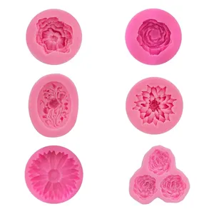 Rose Flower Fondant Silicone Mold Eco-Friendly Non-Stick 1 Piece DIY <strong>Sugar</strong> Craft <strong>Cake</strong> Clay <strong>Decoration</strong> - Product Image 3
