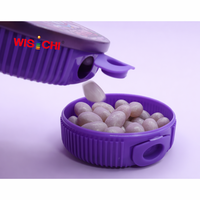 Gratis Sample 35g Fruitig Kleurrijk Snoepje Zoete Druivensmaak Jelly Beans Enkelkleurig Individueel Verpakt Groothandel
