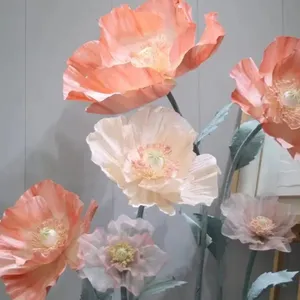 J-078 Flor de papel gigante Yumei loja paisagem simulação decoração flor de papel simulação flores grandes
