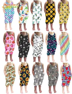 Wholesale Fashion Cute Kids Toddler Sleeveless Soft Clothes Jumpsuit Baby Girls' Rompers