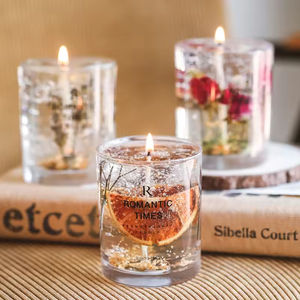 Velas Aromáticas de Cera de Soja en Gel, Fragancia de Aceite, Velas Aromáticas de Lujo de Marca Privada, Decoración del Hogar, Vela de Gel - Product Image 1