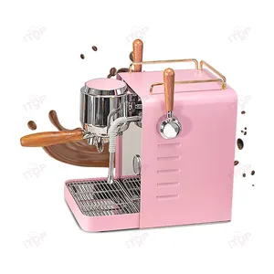 Fabrika Bestseller beyaz renk paslanmaz çelik Abs yarı otomatik Espresso kahve makinesi