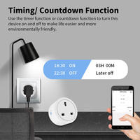 Enchufe Inteligente WiFi Matter de MT-UK con Medidor de Energía y Control por Voz para Dispositivos Móviles, Enchufe Estándar Británico