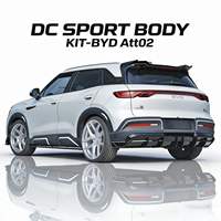 Kit de Carrocería Nuevo para BYD Yuan up 2025, Alerón Delantero de PP, Difusor Trasero, Alerón de Techo, Negro Brillante, Accesorios Exteriores con Clip