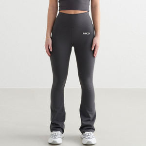 Pantalones de Yoga de levantamiento de botín sólido de secado rápido para mujeres-Medias de entrenamiento de fitness ecológicas de cintura alta - Product Image 1