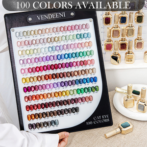 Vendeeni Factory 100colors Water Light Cat Eye Gel Polish Collection FREE TPO HEMA OEM Custom Cat Eye Gel <strong>Nail</strong> Polish <strong>Nail</strong> <strong>Art</strong> - Product Image 3