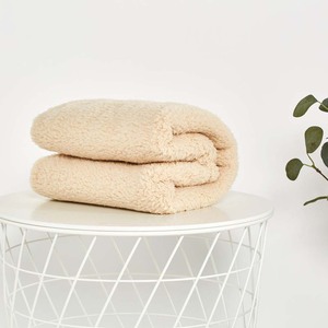 50*60 Inches Cream Ivory Beige Sherpa Fleece Blanket Warm Sherpa Throw Blanket - Product Image 4