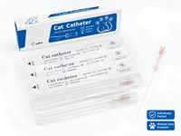 Cathéter vétérinaire pour chat XY-MMDLG01, stérile EO, usage unique, 2.5Fr 3Fr 4Fr, tube PA PEBAX certifié CE pour soins urinaires félin