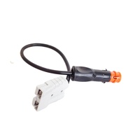 CHENF PT-4446 175A DC Connecteur 2-en-1 pour démarrage rapide voiture/bateau Prise allume-cigare Câble 30cm 600V Terminal en cuivre Premium