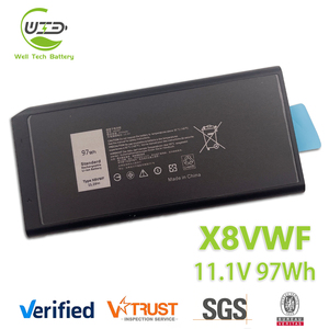 Batterie d'ordinateur portable de remplacement 11.1V 97Wh X8VWF DKNKD 4XKN5 CJ2K1 pour <span class=keywords><strong>Dell</strong></span> Latitude 14 5404 <span class=keywords><strong>7404</strong></span> 5414 7414 P45G P46G - Product Image 1