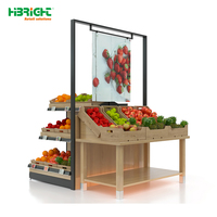 Présentoir à fruits et légumes Direct Farm Supply Partner, surface non toxique, garantie haute durabilité, idéal pour bistro et système ferme-à-table