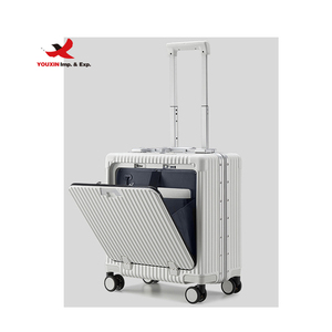 18 Inch Carry-On Luggage PC <b>Suitcase</b> with USB Charging Port Trolley Luggage - Product Image 2