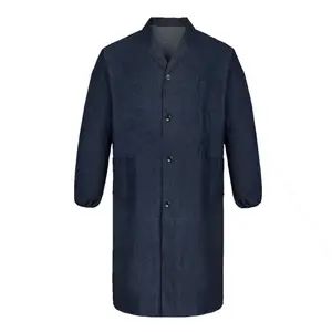 맞춤형 안전 의류 먼지 코트 산업 작업복 산업 세트 사육 작업복 데님 외투 긴 소매 유니폼