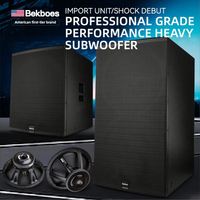 Bekboes X Series Professional 15 Dual 18 Inch Dj Big Bass 1200W Subwoofers Speakers
