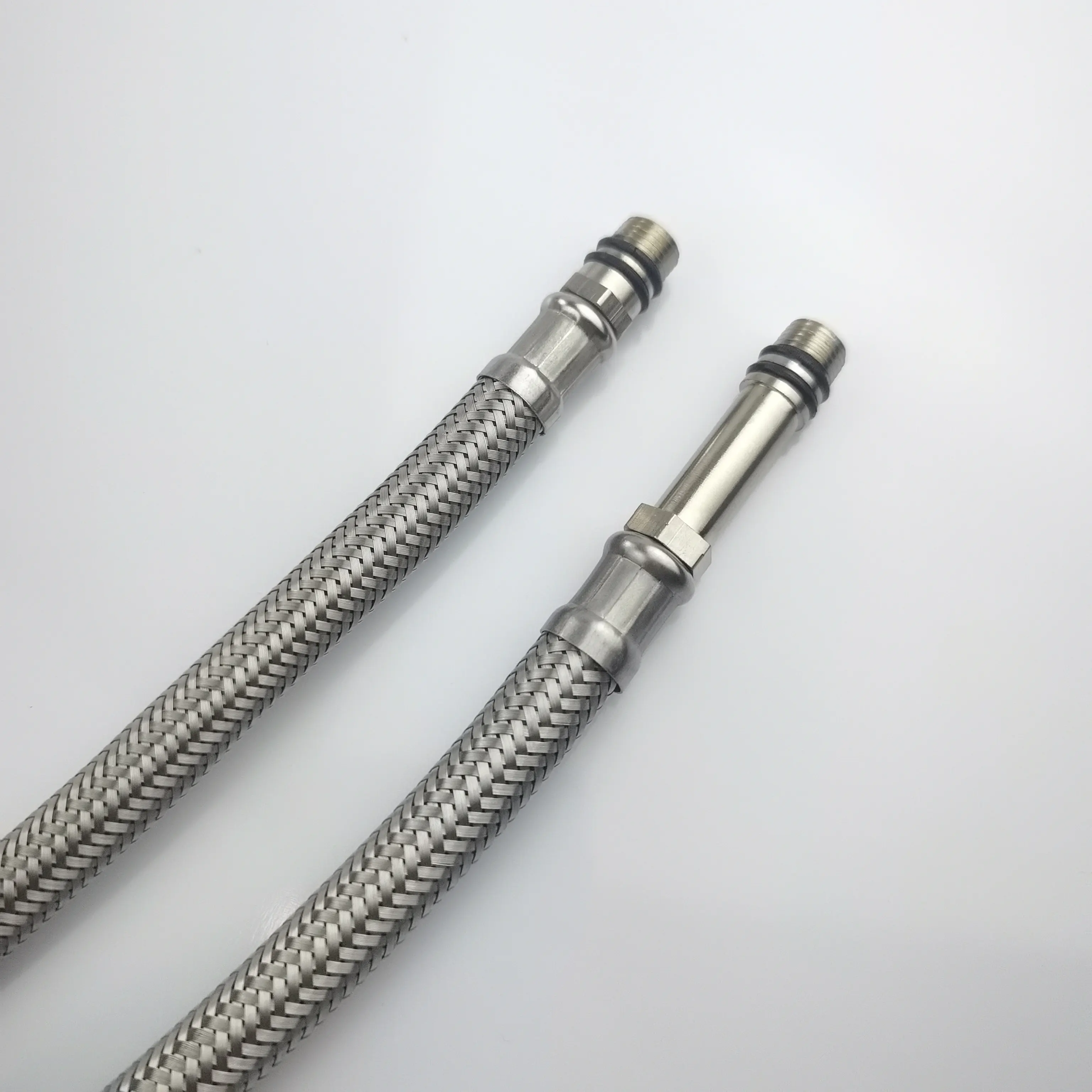 high quality hot water stainless steel wire braided flexible kitchen faucet hose