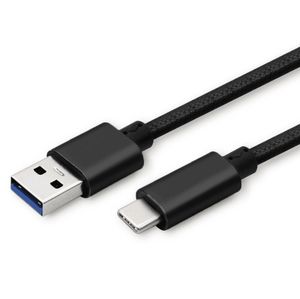 USB 3,0 Gen 1 Estándar A a USB Tipo C Cable Logotipo personalizado y longitud Cable DE DATOS trenzado de malla de algodón de aluminio multifuncional - Product Image 1