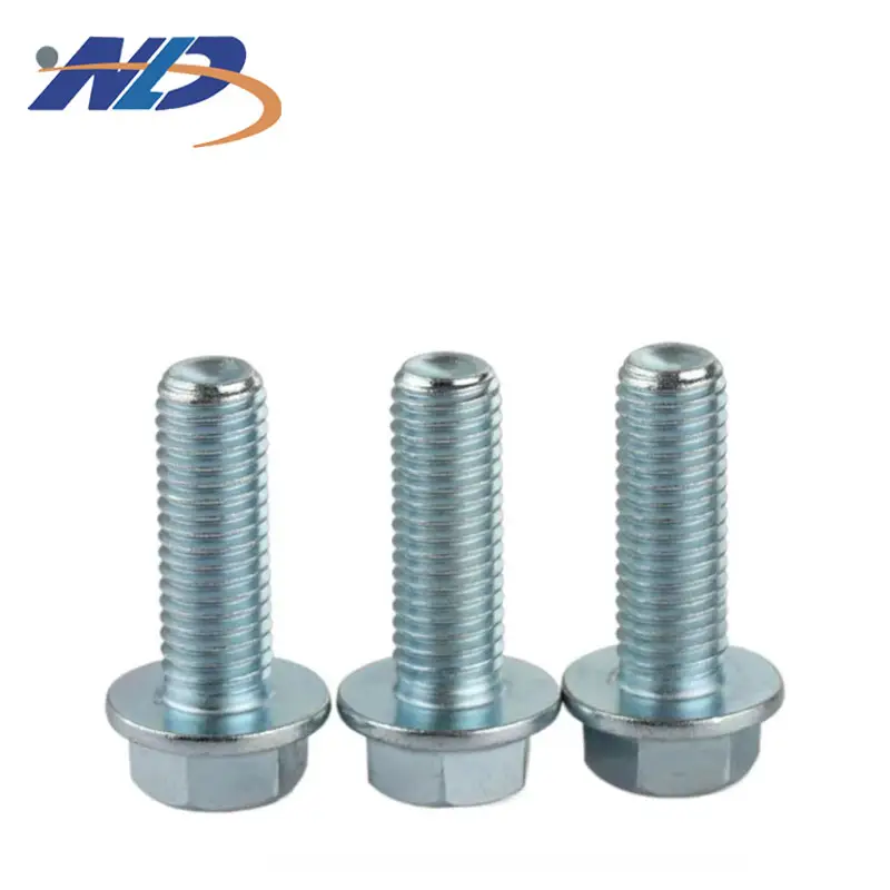8.8 grade galvanized GB5789 outer hexagon with tooth screws non-slip enlarging flange face bolt gasket M6-M12