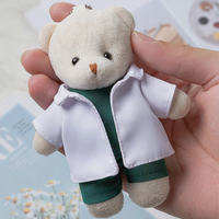 Porte-clés en peluche doux et personnalisés en forme d'ours Teddy, jouets pour vétérinaires à bas prix