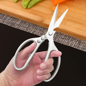 <b>Kitchen</b> Scissors Stainless Steel Heavy Duty Chicken Bone Cutters For Meat And Fish Food Preparation - Product Image 3