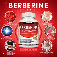 Complément d'extrait de berbérine 1800 mg, capsules de chlorhydrate de berbérine pour soutenir le bien-être général