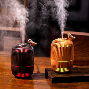 Mejor venta al por mayor lámpara de mesa ultrasónica luz nocturna humidificador silencioso aceite esencial 3-en-1 difusor de Aroma para dormitorio - Product Image 6