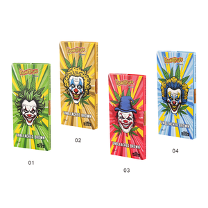 110mm x 44mm Kingsize <b>Rolling</b> Papers with Filter Tips Wood Pulp Paper Clown Series Smoking Accessories - Product Image 4