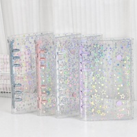 Lot de 10 protège-cahiers M5 A8 A7 en stock, personnalisables, avec couverture étoilée, en PVC transparent et imperméable