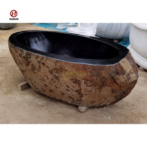 <span class=keywords><strong>Bañera</strong></span> Grande de Piedra Natural para Exteriores, Estilo <span class=keywords><strong>Roca</strong></span>, <span class=keywords><strong>Bañera</strong></span> de Piedra de Río para Personas Corpulentas, <span class=keywords><strong>Bañera</strong></span> de Granito Negro - Product Image 5
