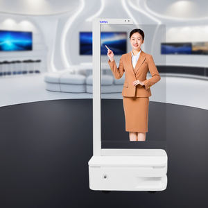 Máquina de Publicidad Móvil con Pantalla Táctil de Doble Cara, Robot con Interacción de Voz por IA, Humanoide Digital para Escenarios, Publicidad Inteligente HD para Ascensores - Product Image 2