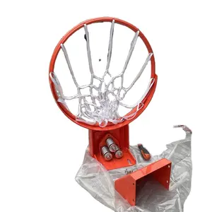 户外重型超实心钢焊接篮球环和网