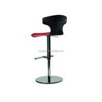 Tabourets de bar scandinaves hauts pivotants en cuir de selle de cheval, meubles de bar nordiques pour restaurants et clubs