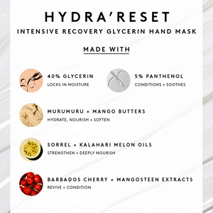 Masque pour les <span class=keywords><strong>mains</strong></span> OEM ODM à 40% de glycérine avec 5% de panthénol et de beurre de Murumuru - Gant hydratant réparateur <span class=keywords><strong>intensif</strong></span> pour les <span class=keywords><strong>mains</strong></span> <span class=keywords><strong>sèches</strong></span> et <span class=keywords><strong>abîmées</strong></span> - Product Image 3