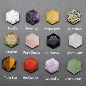 Colgante de Estrella de <span class=keywords><strong>Piedra</strong></span> Semipreciosa Curativa, Cuarzo Transparente Multifacético, Cristal de Amatista Hexagrama para Regalos - Product Image 2