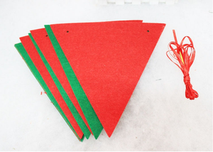 Coloré laine feutre <span class=keywords><strong>fanion</strong></span> Triangle drapeaux bannière <span class=keywords><strong>multicolore</strong></span> arc-en-ciel bruant pour Halloween fête décorations <span class=keywords><strong>guirlande</strong></span> forme - Product Image 4