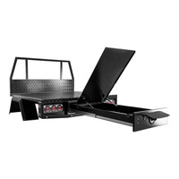 Plateau ute personnalisé 4x4 à double cabine en aluminium avec boîte latérale et garde-boue pour ramassage hilux