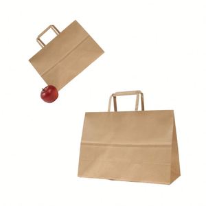 Meilleur prix pour les sacs de courses en gros avec logos, en papier kraft biodégradable, faciles à utiliser, écologiques, réutilisables, en provenance du Vietnam - Product Image 5