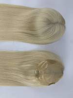 Prix de gros : Topper en dentelle HD vierge mono, cheveux humains de haute qualité, 16 pouces, densité 130%, couleur, pour femmes, durable, livraison rapide # 613