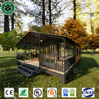 Atelier mobile de vente directe d'usine 40ft 2-4 chambres à coucher maison de luxe construction rapide australie maison en conteneur extensible pour la famille