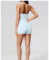 Nouvelle Arrivée 2026 – Combinaison Sculptante Femme à Col Halter pour Gym et Fitness – Combinaison Respirante pour Femme – Ropa Deportiva Mujer