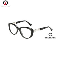 Nouvel arrivage de lunettes colorées en acétate avec logo personnalisé monture de lunettes optiques œil de chat de style vintage pour femmes
