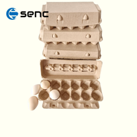 Barquette à œufs en pulpe biodégradable personnalisable, boîte à œufs en papier 4-30, emballage écologique pour œufs de poule, prix d'usine