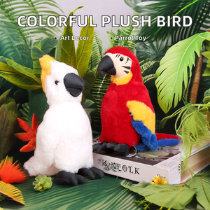 25cm dễ thương mô phỏng mềm PP bông đầy búp bê sang trọng thêu Vẹt Chim Đồ chơi cho trẻ em Comforter cho nhà bảng sofa OPP Túi - Product Image 5