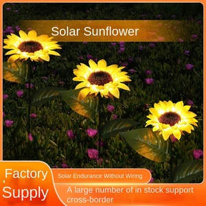 Energía Solar al aire libre girasol dorado insertado luz paisaje luz Villa patio Luz - Product Image 2