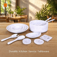 Tigela de Salada de Resina Branca de Qualidade Premium Durável com Padrão em Espiral Criativo Moderno, Recipiente para Frutas, Prato para Hotel, Bar, Design de Planta