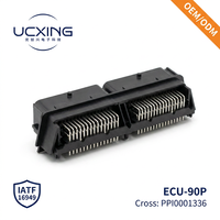 Connecteur ECU 90 broches PPI0001336, angle droit 90 degrés, pas de 3,33 mm, 15A 14V, PBT UL94 V-0, pour unité de commande moteur, OEM ODM personnalisé