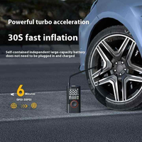 Outil d'urgence Gonfleur de pneus électrique portable sans fil Pompe à air numérique pour gonfler les pneus de voiture Compresseur d'air de voiture